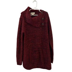 Style & Co. Burgundy cowl neck sweater ♥️♥️